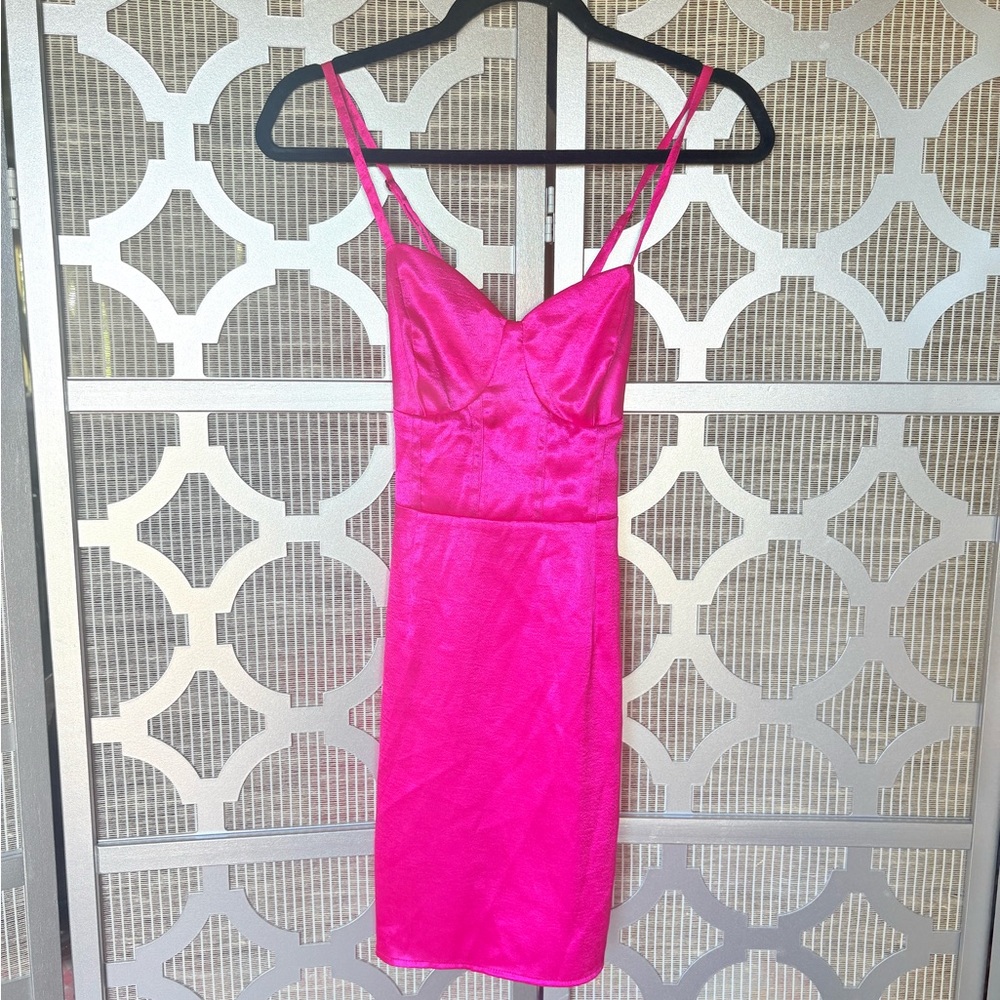 Wild Fable Pink Ruched Sheath Mini Dress